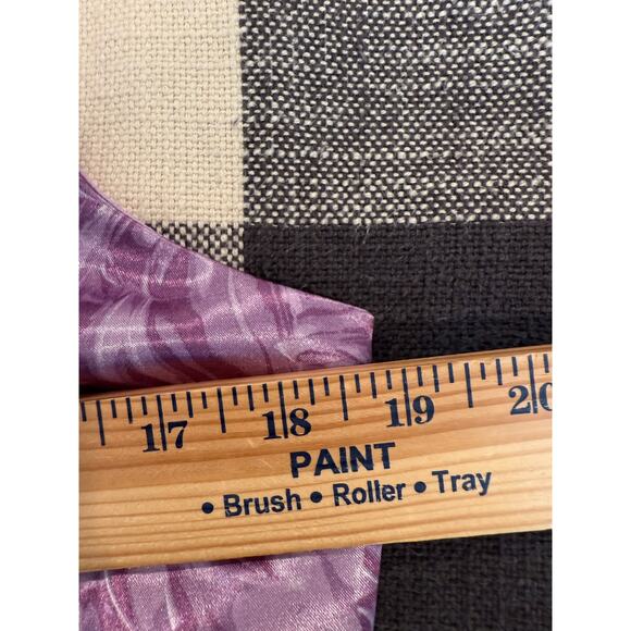 And Now This Satin Floral Mini Slip Dress Purple Large bohemian - Picture 10 of 12